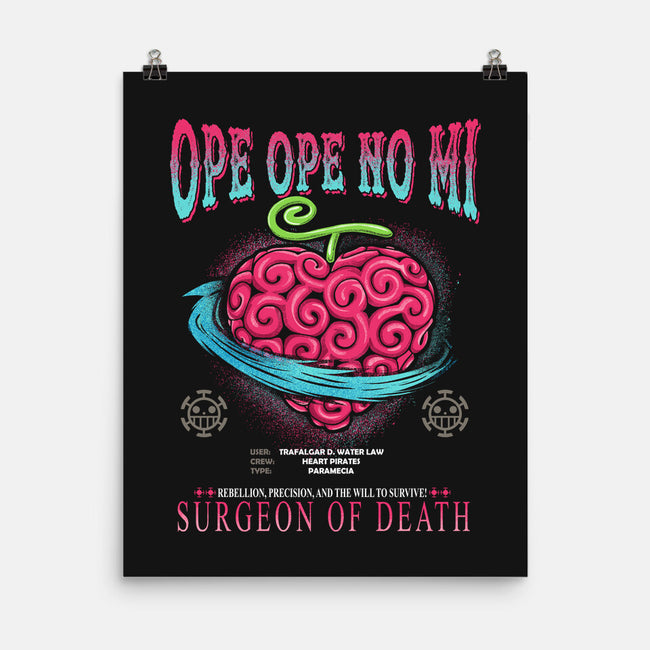 Ope Ope No Mi Devil Fruit-None-Matte-Poster-constantine2454
