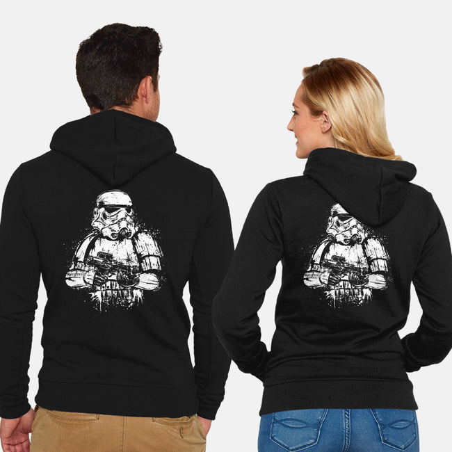 Trooper Of Empire-Unisex-Zip-Up-Sweatshirt-DrMonekers