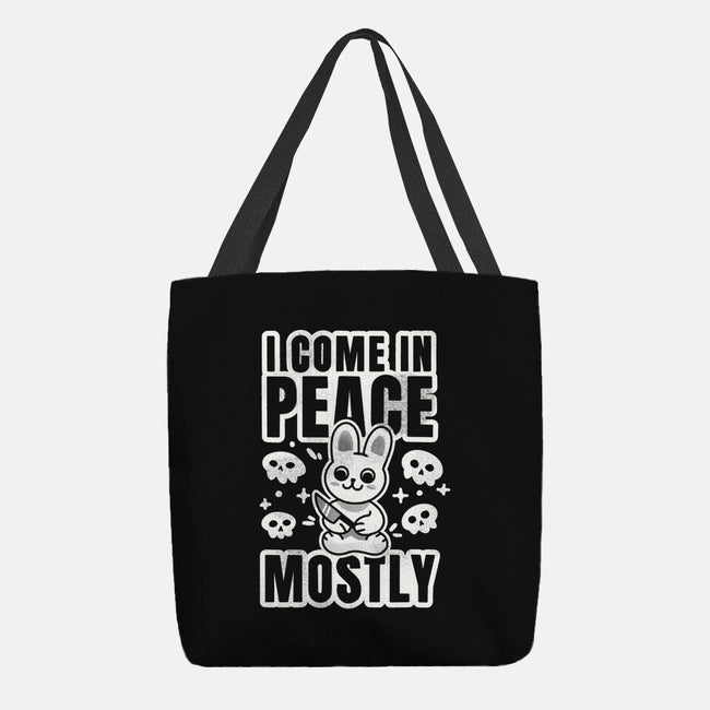I Come In Peace Mostly-None-Basic Tote-Bag-FunkVampire