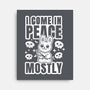 I Come In Peace Mostly-None-Stretched-Canvas-FunkVampire