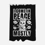 I Come In Peace Mostly-None-Polyester-Shower Curtain-FunkVampire