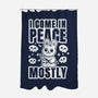 I Come In Peace Mostly-None-Polyester-Shower Curtain-FunkVampire