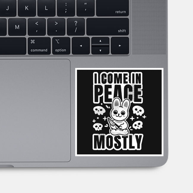 I Come In Peace Mostly-None-Glossy-Sticker-FunkVampire