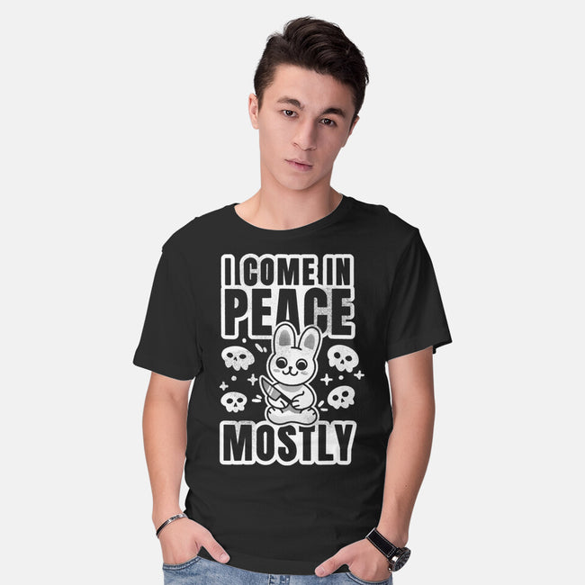 I Come In Peace Mostly-Mens-Basic-Tee-FunkVampire