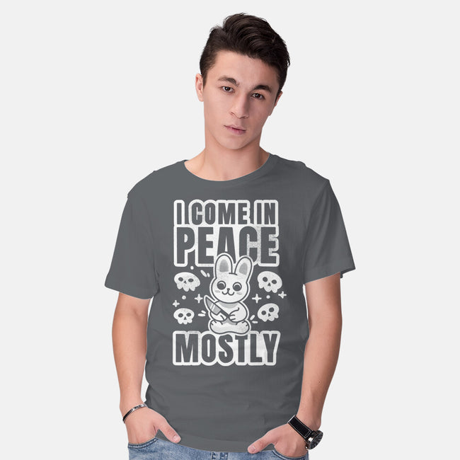 I Come In Peace Mostly-Mens-Basic-Tee-FunkVampire
