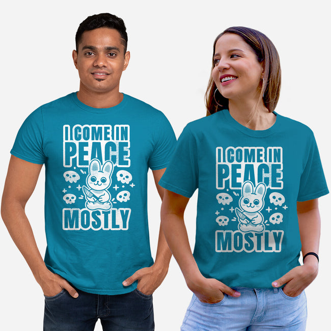 I Come In Peace Mostly-Unisex-Basic-Tee-FunkVampire
