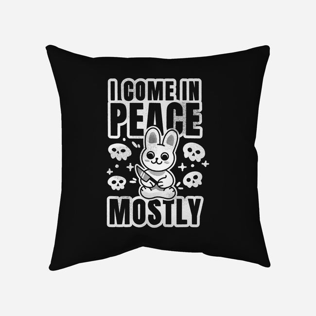 I Come In Peace Mostly-None-Removable Cover w Insert-Throw Pillow-FunkVampire