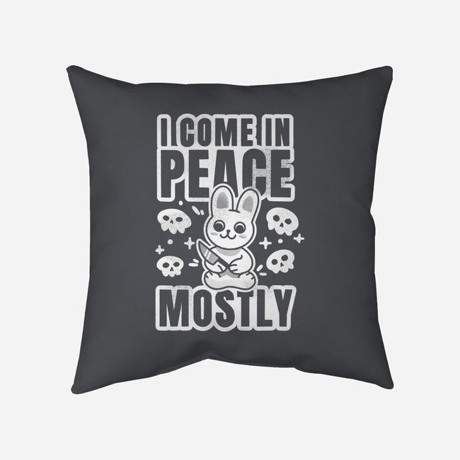 I Come In Peace Mostly-None-Removable Cover w Insert-Throw Pillow-FunkVampire