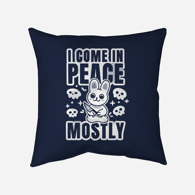 I Come In Peace Mostly-None-Removable Cover w Insert-Throw Pillow-FunkVampire