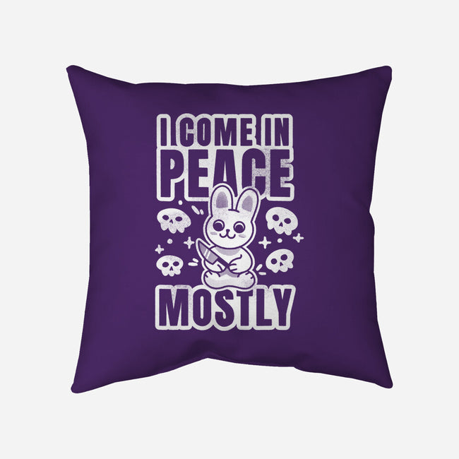 I Come In Peace Mostly-None-Removable Cover w Insert-Throw Pillow-FunkVampire