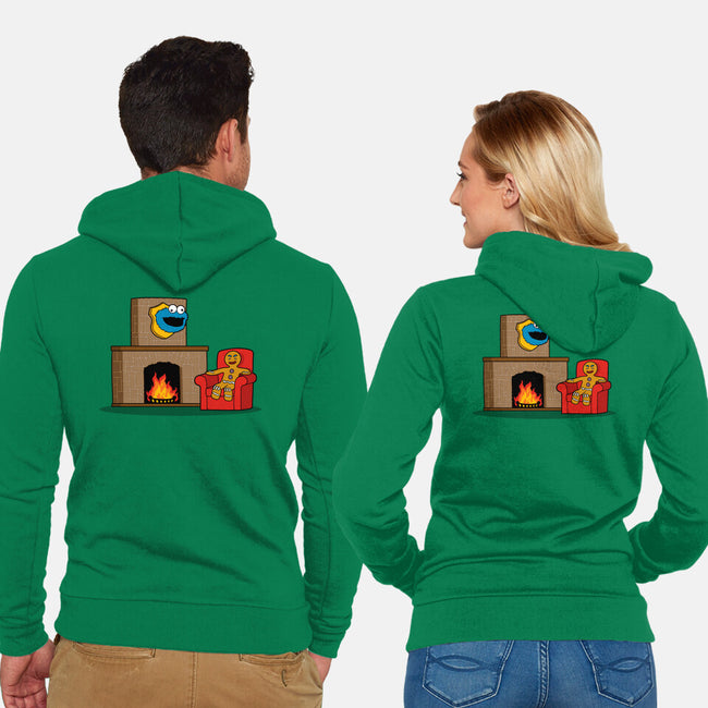 Hunted Monster-Unisex-Zip-Up-Sweatshirt-jasesa