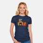 Hunted Monster-Womens-Fitted-Tee-jasesa