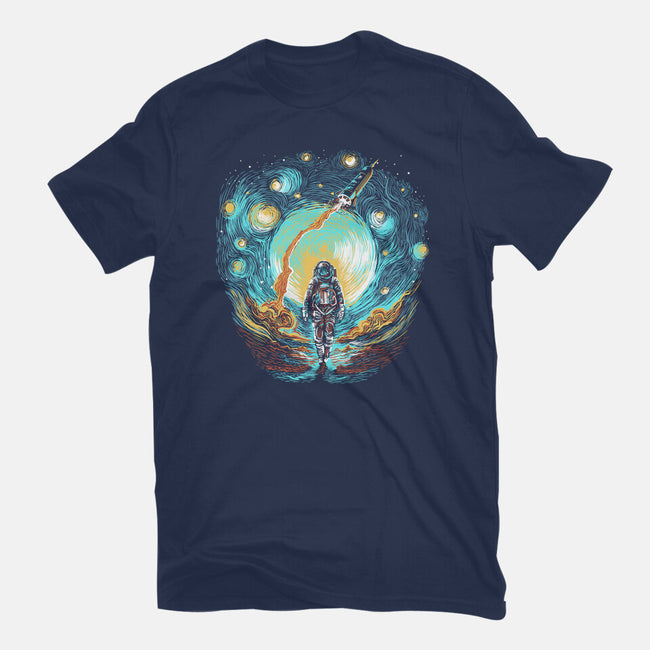 Starry Walk-Womens-Basic-Tee-zascanauta