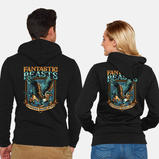Advanced Riding Class-Unisex-Zip-Up-Sweatshirt-momma_gorilla