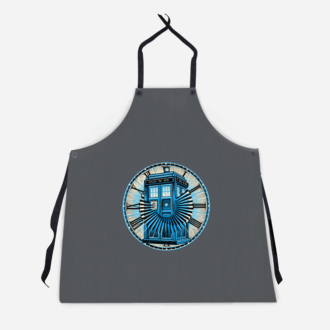 Time Travel In A Box-Unisex-Kitchen-Apron-momma_gorilla