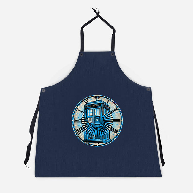 Time Travel In A Box-Unisex-Kitchen-Apron-momma_gorilla