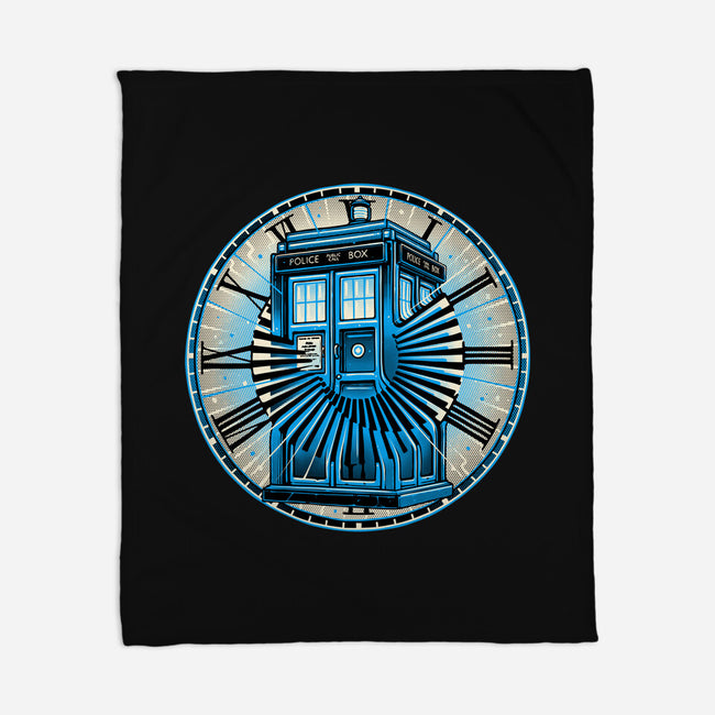 Time Travel In A Box-None-Fleece-Blanket-momma_gorilla