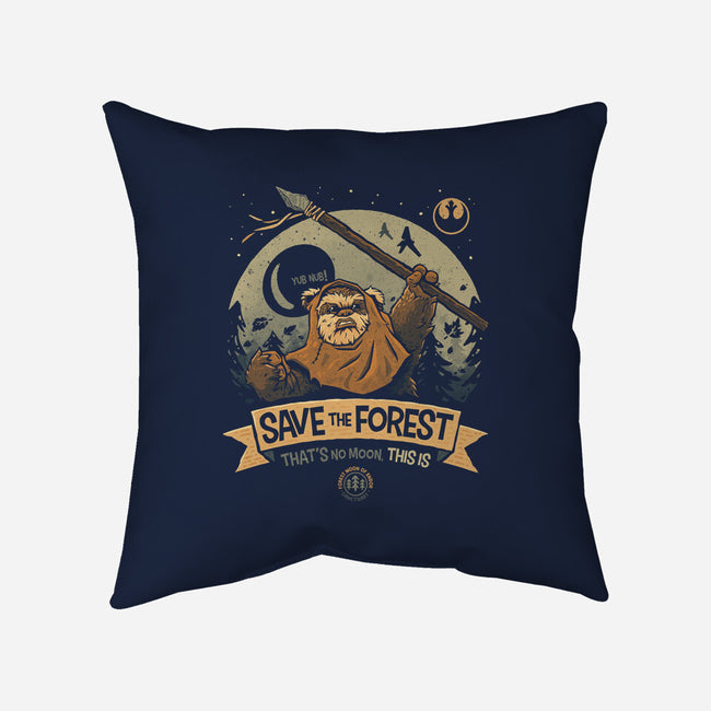 Save The Forest Moon-None-Removable Cover w Insert-Throw Pillow-teesgeex