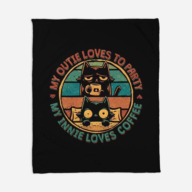Innie Vs Outie-None-Fleece-Blanket-teesgeex