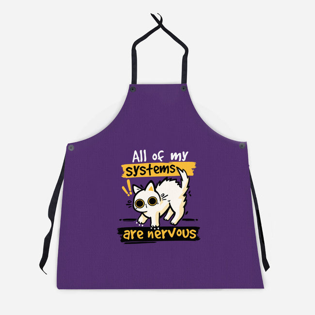 All Of My Systems Are Nervous-Unisex-Kitchen-Apron-NemiMakeit