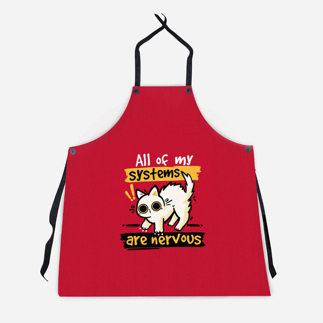All Of My Systems Are Nervous-Unisex-Kitchen-Apron-NemiMakeit