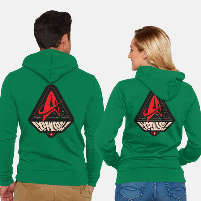Life Of A Redshirt-Unisex-Zip-Up-Sweatshirt-BadBox