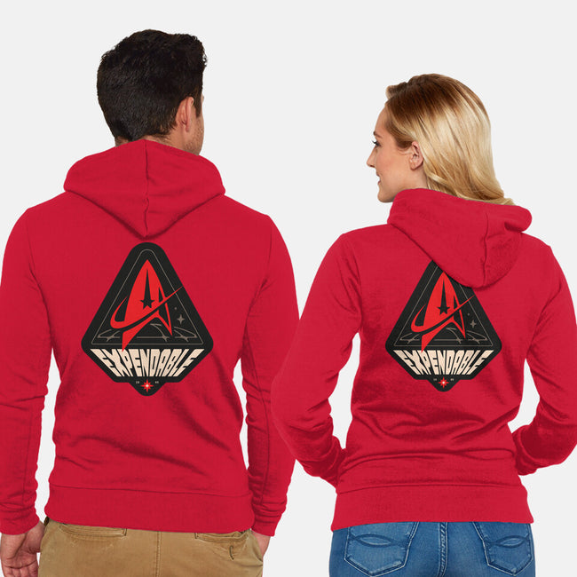 Life Of A Redshirt-Unisex-Zip-Up-Sweatshirt-BadBox