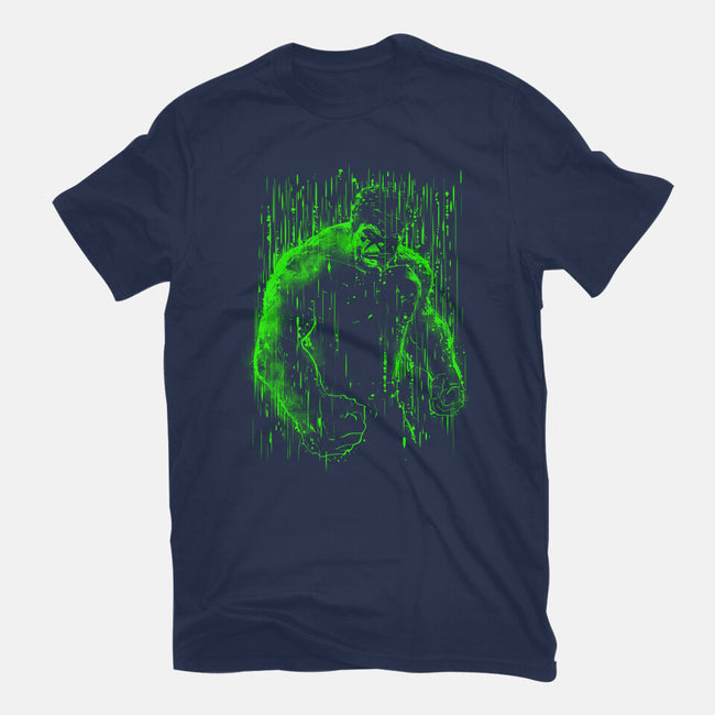 The Big Guy Under The Rain-Unisex-Basic-Tee-kharmazero