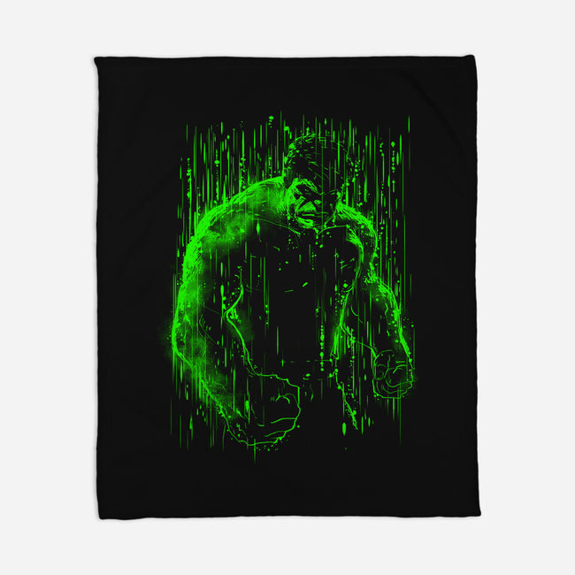 The Big Guy Under The Rain-None-Fleece-Blanket-kharmazero