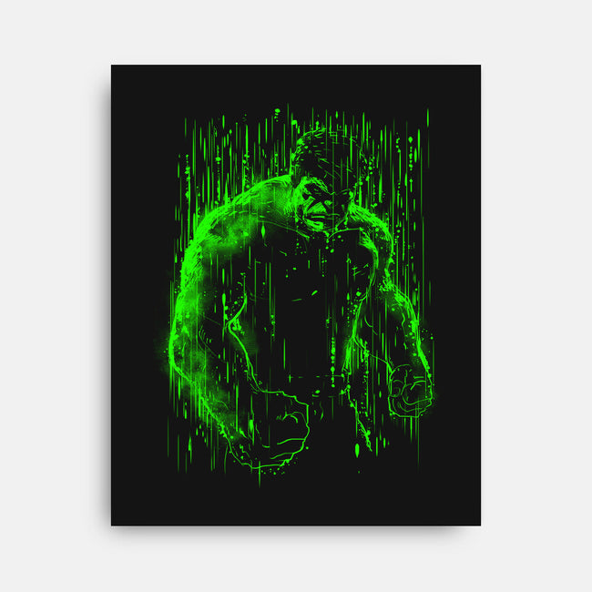 The Big Guy Under The Rain-None-Stretched-Canvas-kharmazero