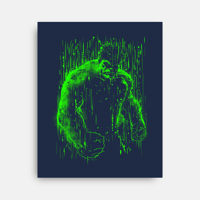 The Big Guy Under The Rain-None-Stretched-Canvas-kharmazero