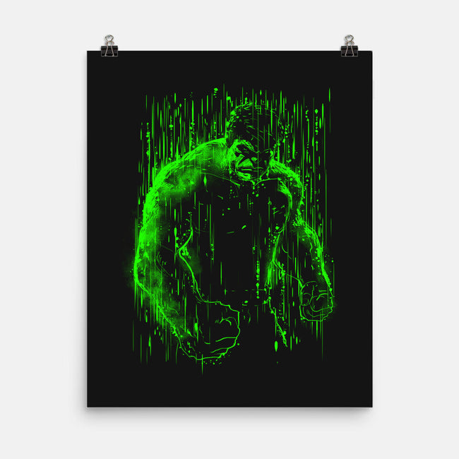 The Big Guy Under The Rain-None-Matte-Poster-kharmazero