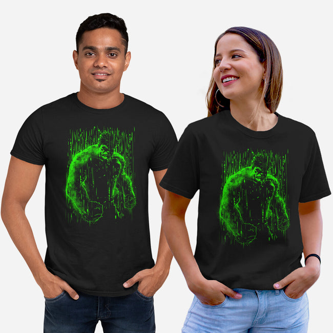 The Big Guy Under The Rain-Unisex-Basic-Tee-kharmazero