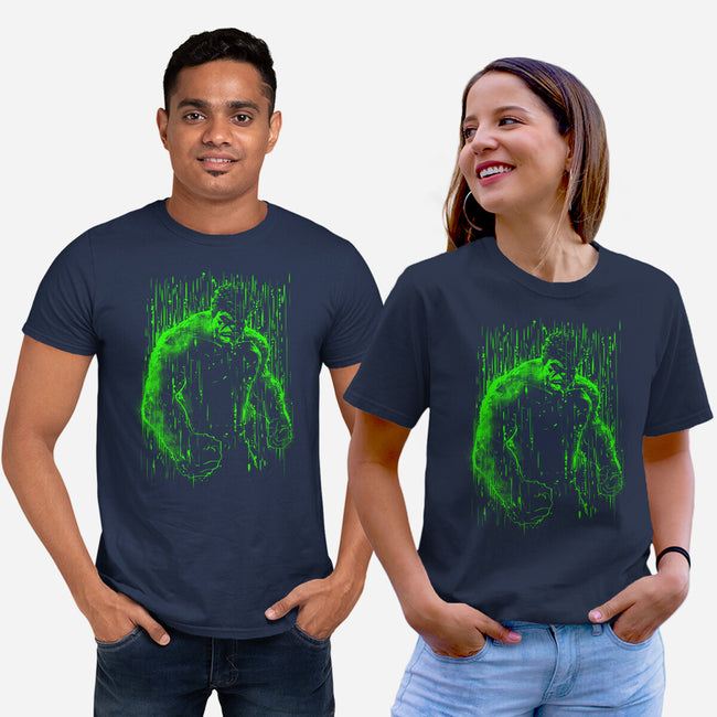 The Big Guy Under The Rain-Unisex-Basic-Tee-kharmazero