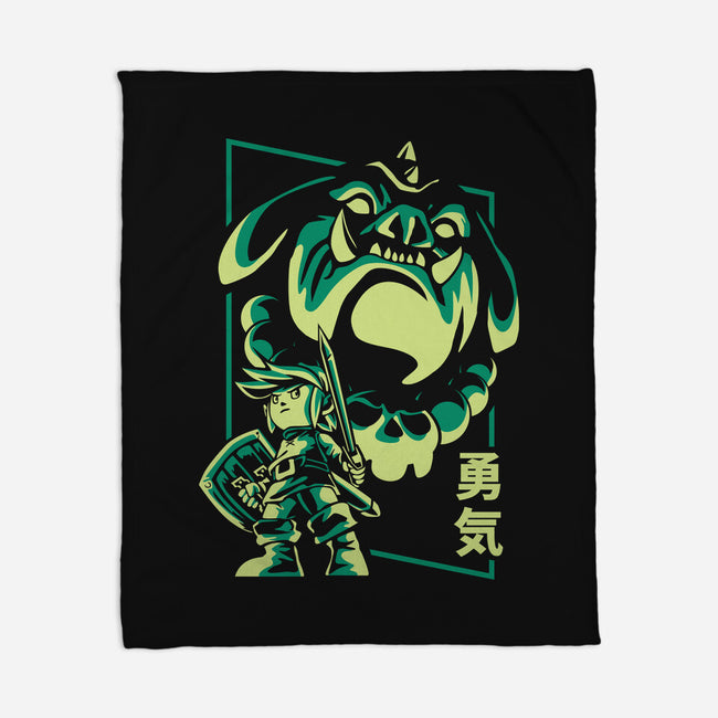 Courage And Ganon-None-Fleece-Blanket-arace