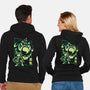 Courage And Ganon-Unisex-Zip-Up-Sweatshirt-arace