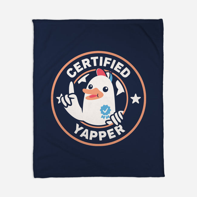 Certified Yapper-None-Fleece-Blanket-rarpoint