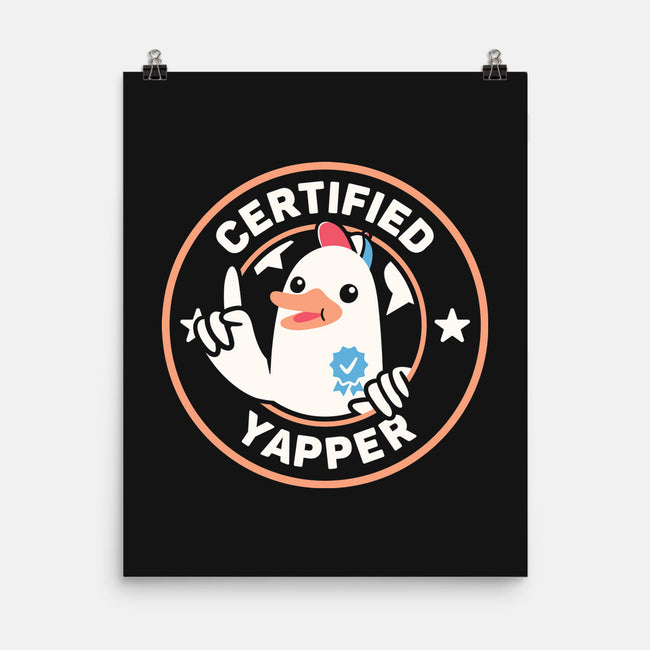 Certified Yapper-None-Matte-Poster-rarpoint