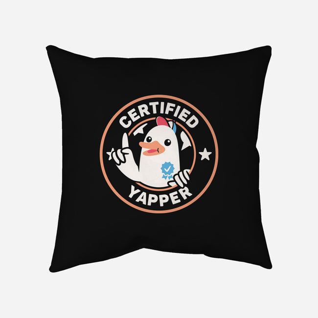 Certified Yapper-None-Removable Cover w Insert-Throw Pillow-rarpoint