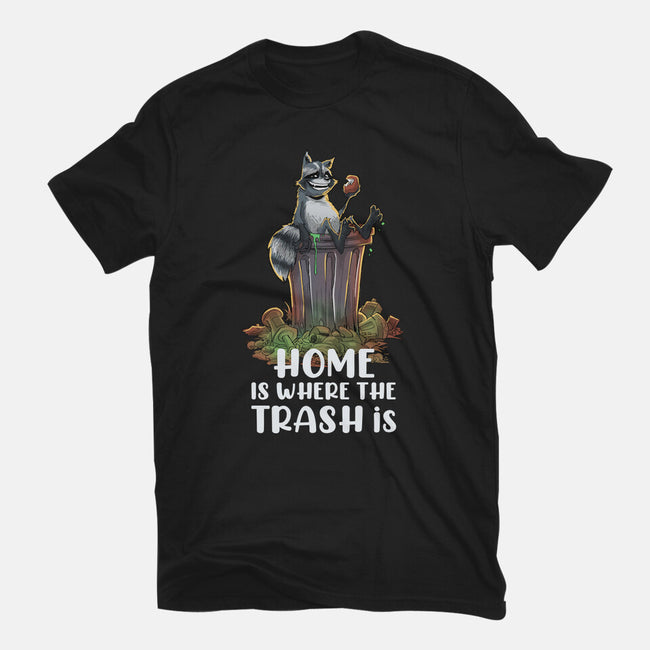 Where The Trash Is-Unisex-Basic-Tee-zascanauta
