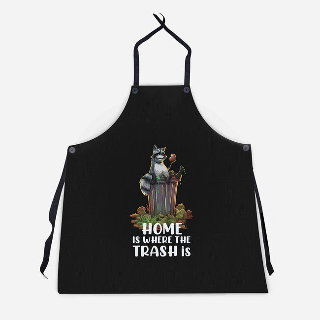 Where The Trash Is-Unisex-Kitchen-Apron-zascanauta