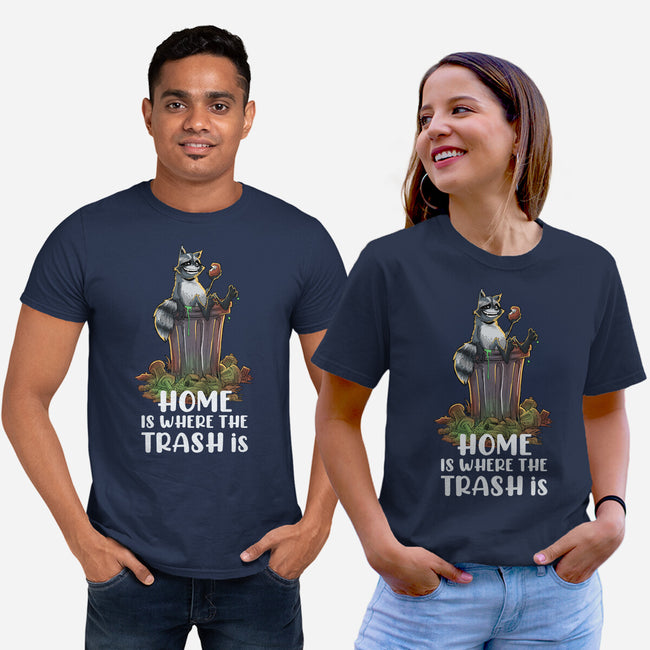 Where The Trash Is-Unisex-Basic-Tee-zascanauta