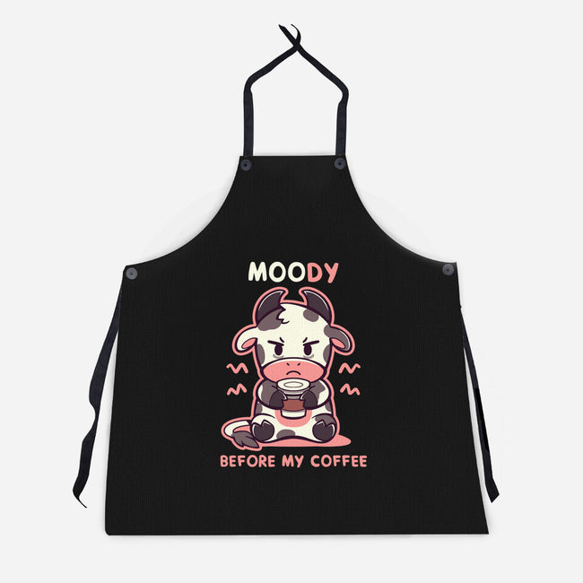 Moody Before My Coffee-Unisex-Kitchen-Apron-TechraNova