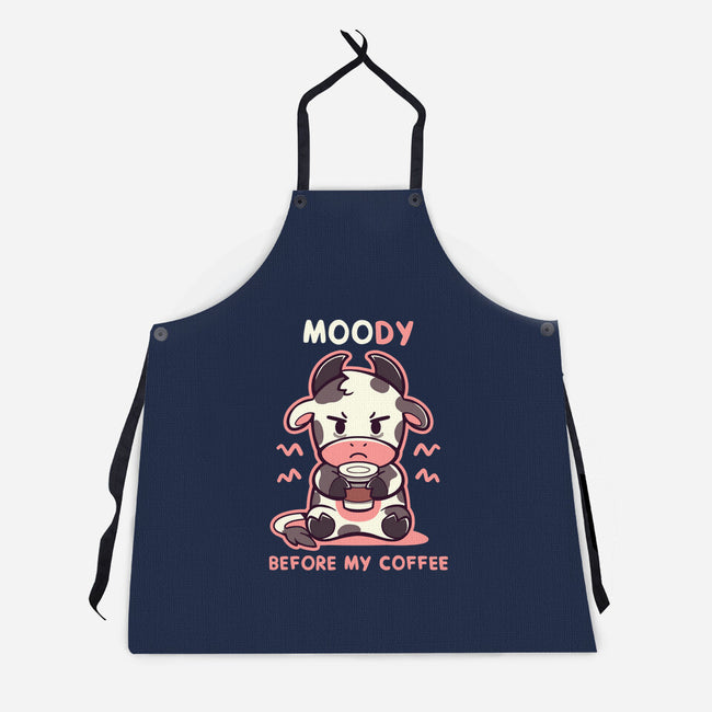 Moody Before My Coffee-Unisex-Kitchen-Apron-TechraNova