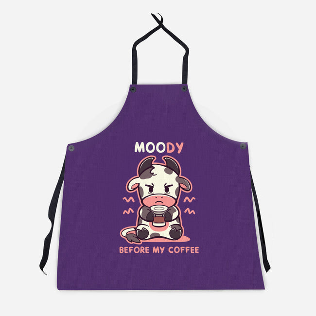 Moody Before My Coffee-Unisex-Kitchen-Apron-TechraNova