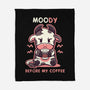Moody Before My Coffee-None-Fleece-Blanket-TechraNova