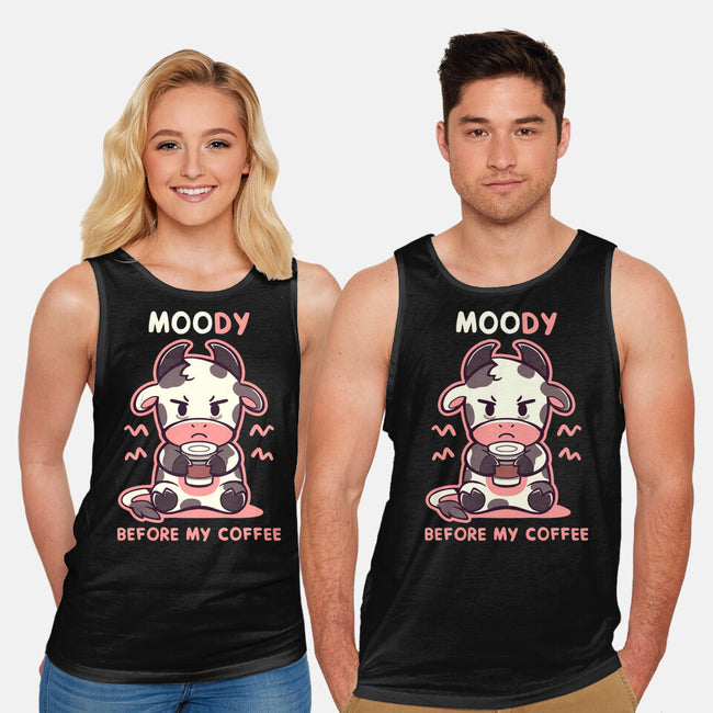 Moody Before My Coffee-Unisex-Basic-Tank-TechraNova