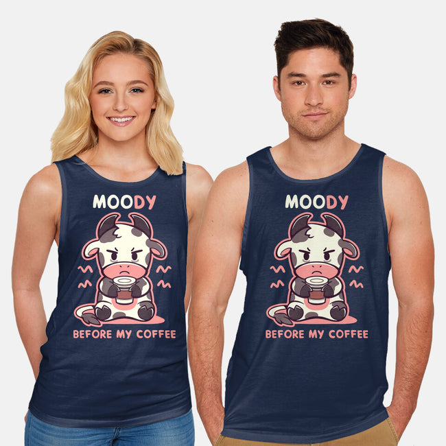 Moody Before My Coffee-Unisex-Basic-Tank-TechraNova