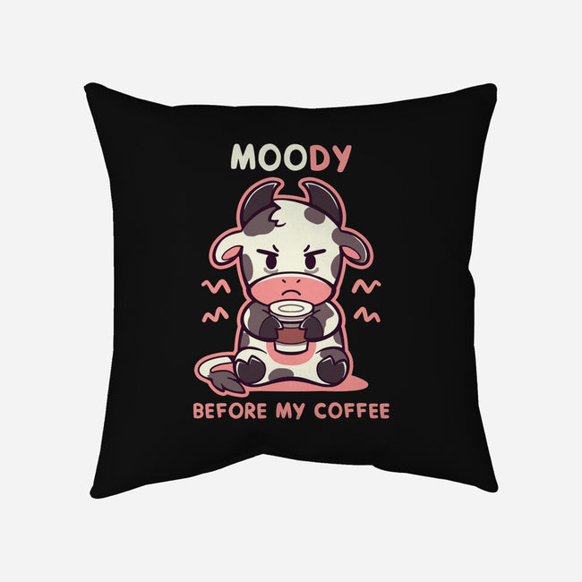 Moody Before My Coffee-None-Removable Cover w Insert-Throw Pillow-TechraNova