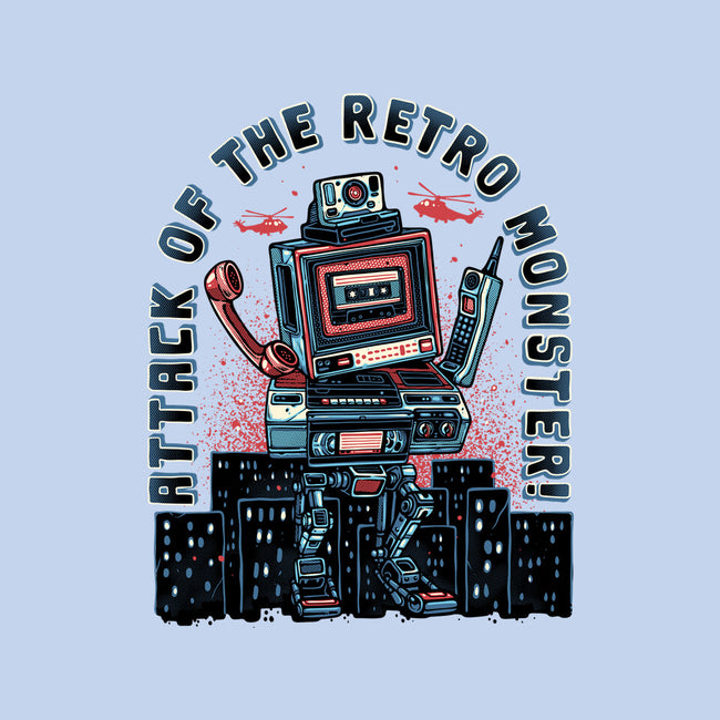 Attack Of The Retro Monster-None-Drawstring-Bag-momma_gorilla